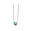 Necklace silver chain with Cube Bead - Image 2