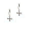 Earrings Hoops Cross & Pyramid